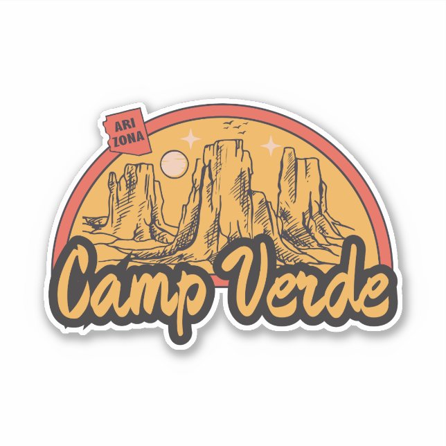 Camp Verde, Arizona  Klistermärken (Framsida)