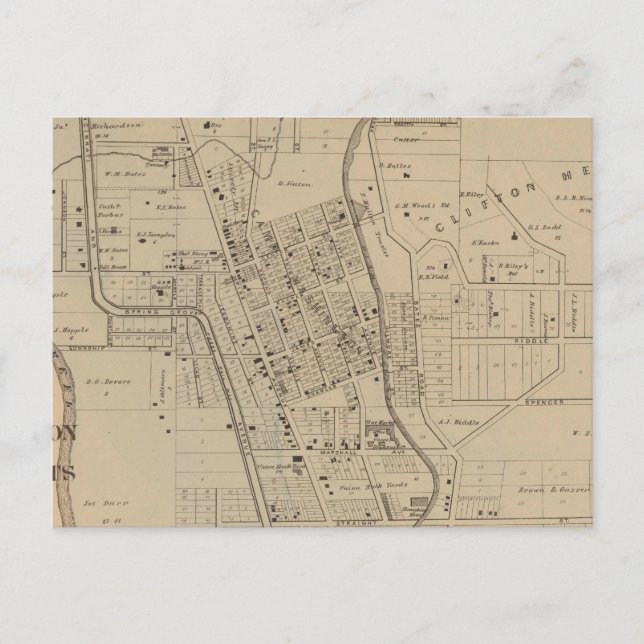 Camp Washington, Clifton Heights, Ohio Vykort (Framsida)