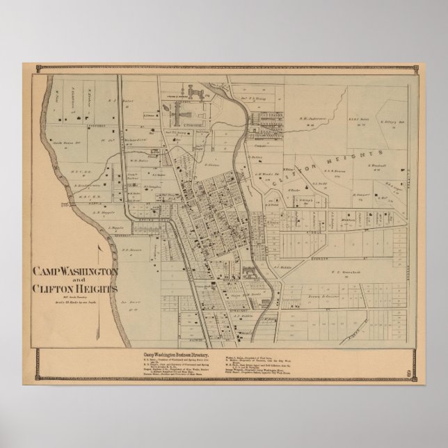 Camp Washington, Clifton Heights Poster (Framsidan)