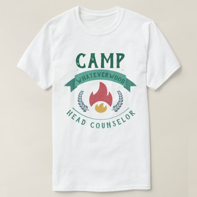 Camp Whateverwood Head Counselor T Shirt (Design framsida)