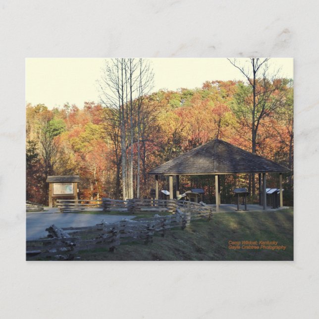 Camp Wildcat Civil Krig Battlefield Vykort (Framsida)