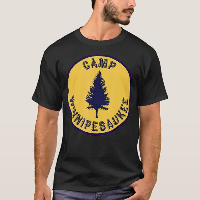 Camp Winnipesaukee Retro, sommarläger T Shirt (Framsida)