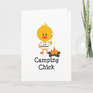 Campa chickhälsningkortet kort