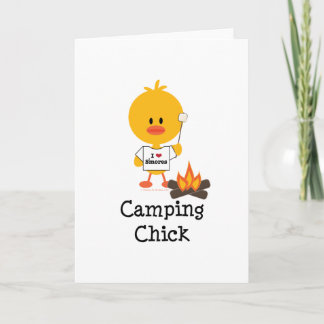 Campa chickhälsningkortet kort
