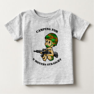 Campa den begynna kostymen för baby t shirt