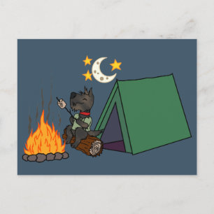 Campa den Brindle scottien - Vykort