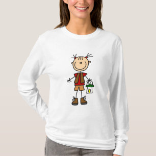 Campa flickan med lyktaTshirts och gåvor Tee Shirt