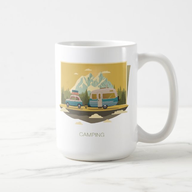 Campa för husvagn kaffemugg (Höger)