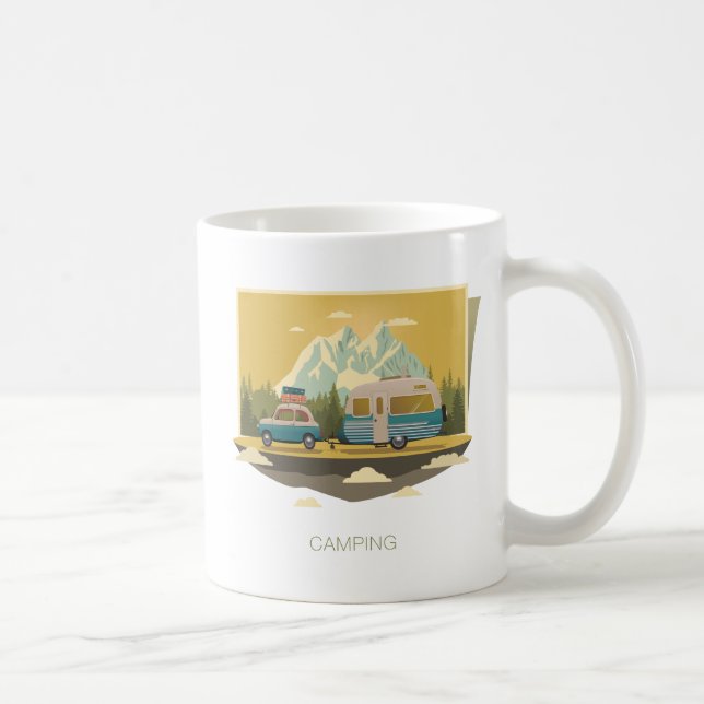 Campa för husvagn kaffemugg (Höger)