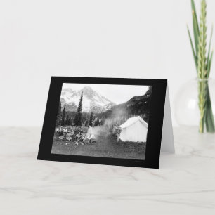 Campa i indiska Henry, Mount Rainier, WA 1922 Kort