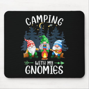 Campa med mina Gnomies Rolig Gnom Camp Kvinnor Män Musmatta
