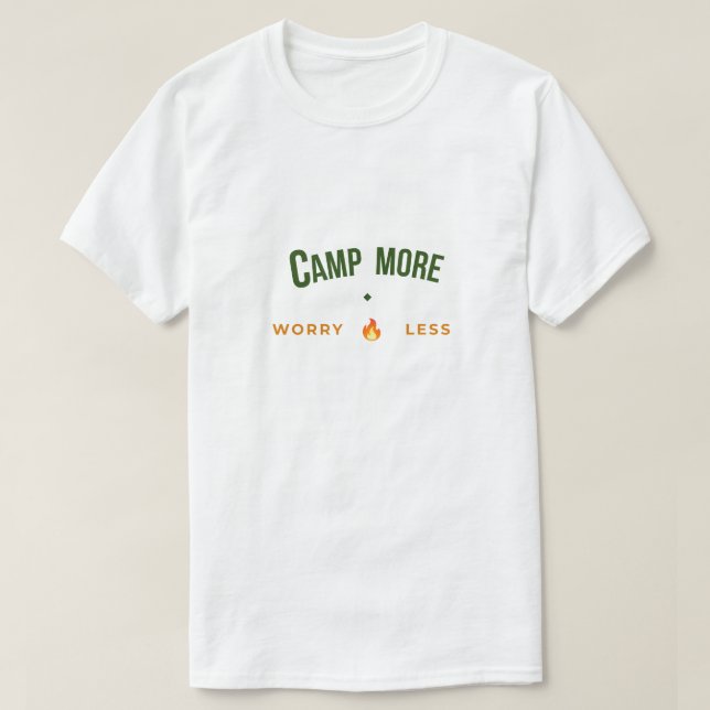 Campa Mer, Oroa Mindre Camping T-Shirt (Design framsida)