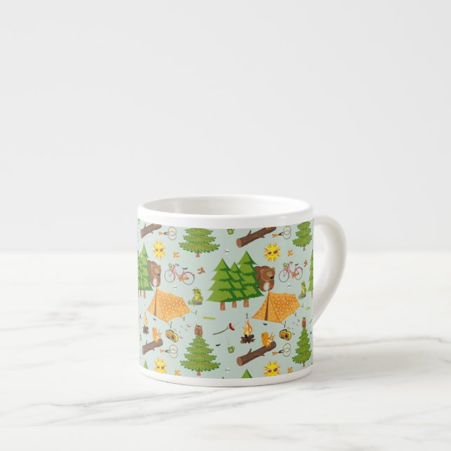 Campa mönster espressomugg (Framsida höger)