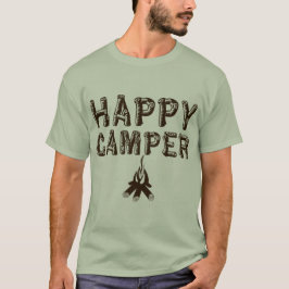 Campa T-tröja - lycklig campare Tee Shirt
