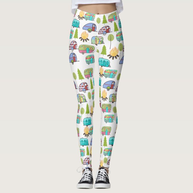 Campa Themed damasker Leggings (Framsida)