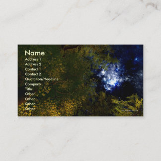 Campa under stjärnavisitkortmallen visitkort