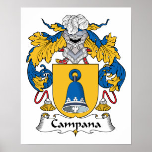 Campana familjvapensköld poster