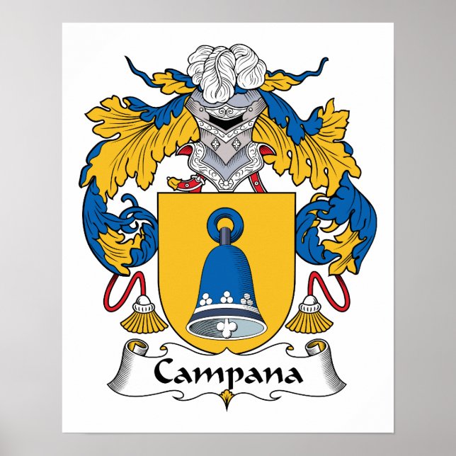 Campana Family Crest Poster (Framsidan)
