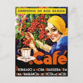 Campanha Da Boa Bebida Coffee Vintage annons Poste Vykort