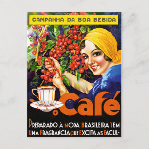 Campanha Da Boa Bebida Coffee Vintage annons Poste Vykort