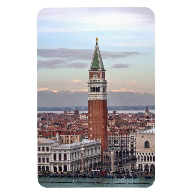 Campanile di San Marco, Venedig-Italien Magnet (Vertikal)
