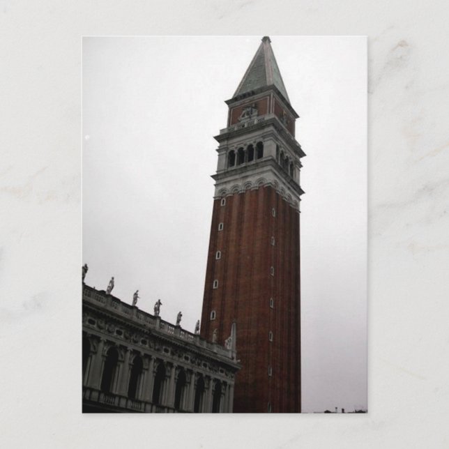 Campanile Piazza San Marco Vykort (Framsida)