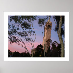 Campanile Sunset Poster, belyst på Dusk Poster