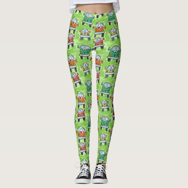 Campare Skåpbil Väg Snubbla Leggings (Framsida)