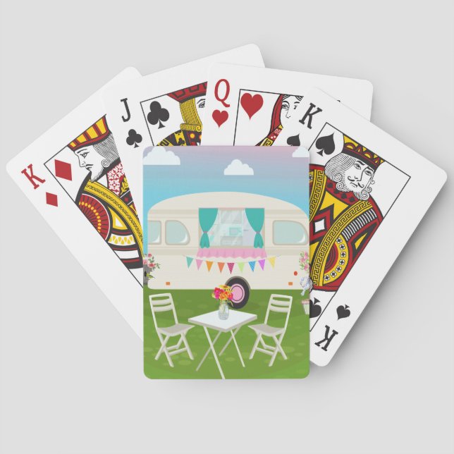 Campare som leker kort casinokort (Baksidan)