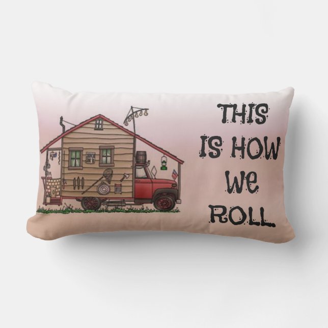 Camparen eller Motorhome dämpar Lumbarkudde (Framsida)