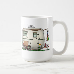 Camparen för ägget för gullig RV-vintage reser  Kaffemugg