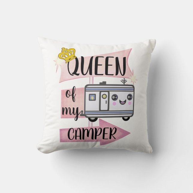 Camparen som campar den roliga RVing livsstilen, Kudde (Framsida)