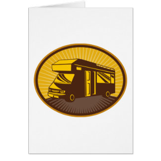 Campareskåpbil husvagn husvagn som används som hälsningskort