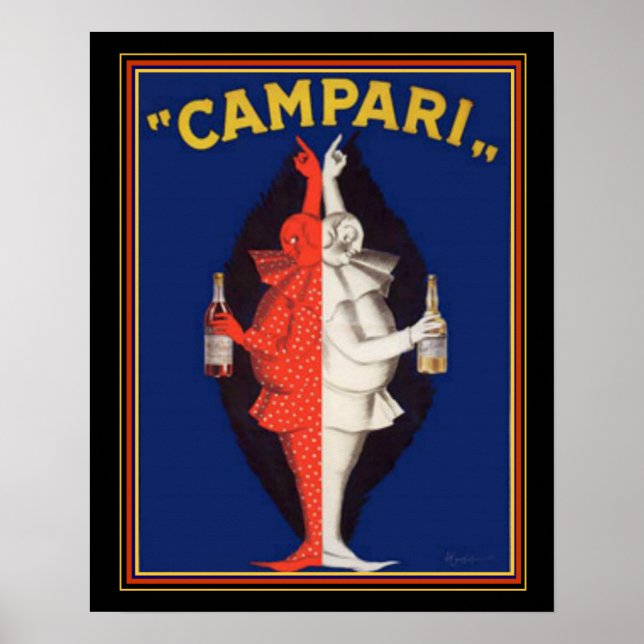 "Campari" 1921 Ad by Leonetto Cappiello - 16 x 20 Poster (Framsidan)