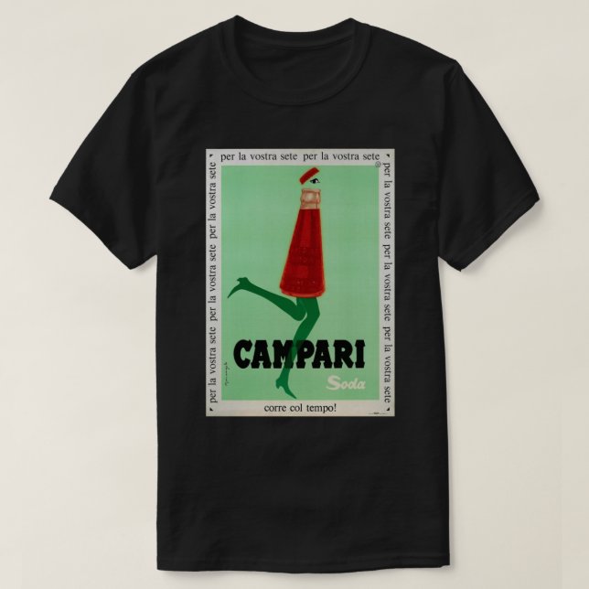 Campari - Skriv ut T Shirt (Design framsida)