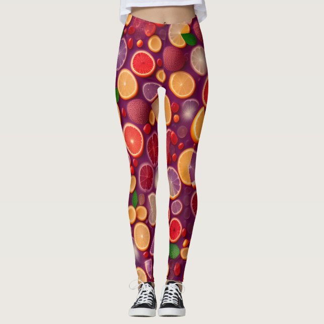 Campari Soda Colorful Mönster Leggings (Framsida)
