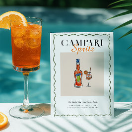 Campari Spritz Recipe Cocktail-vykort Vykort