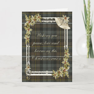 Campbell Argyle Weasted Tartan jul Helgkort