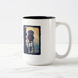 Campbell CA vattentorn två tonar muggen Två-Tonad Mugg