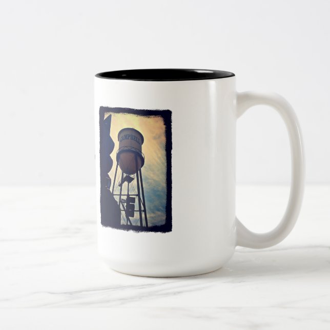 Campbell CA vattentorn två tonar muggen Två-Tonad Mugg (Höger)