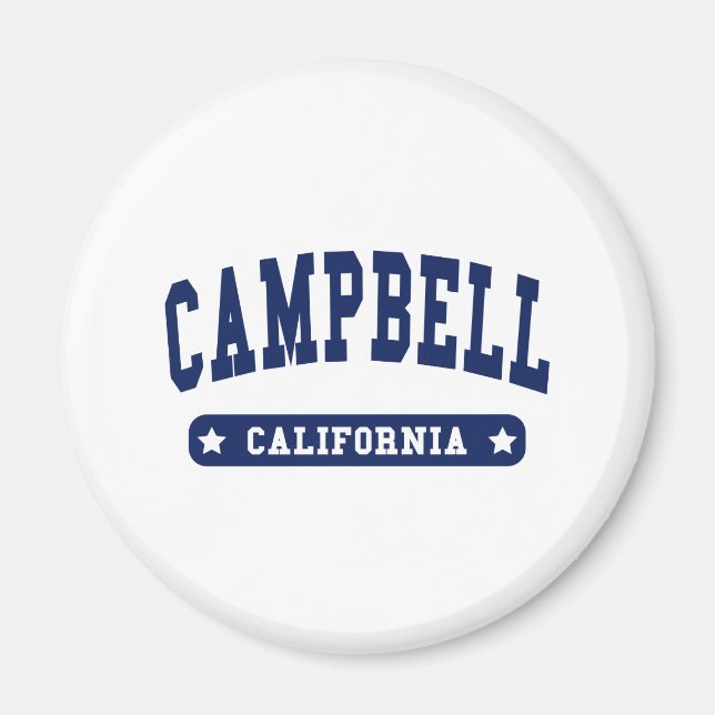 Campbell California College Stil t shirts Magnet (Framsidan)