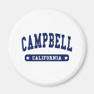 Campbell California College Stil t-tröjor Magnet