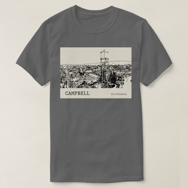 Campbell California TShirt 1 T Shirt (Design framsida)