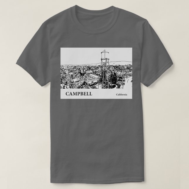 Campbell California TShirt 2 T Shirt (Design framsida)