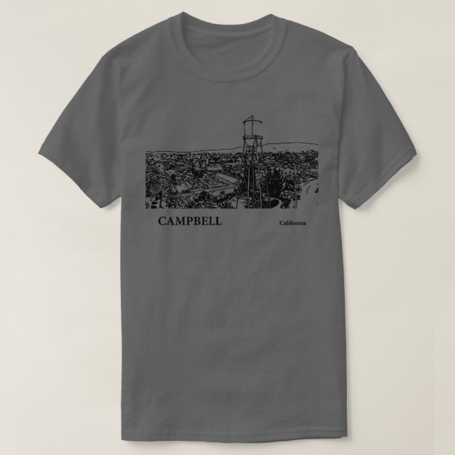 Campbell California TShirt 3 T Shirt (Design framsida)
