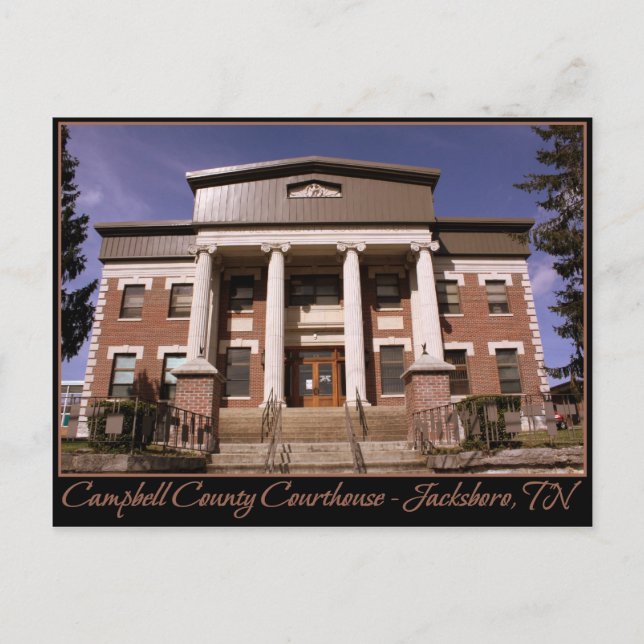 Campbell County Courthouse - Jacksboro, TN Vykort (Framsida)