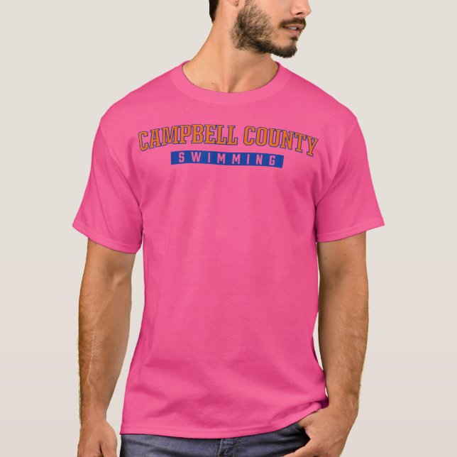Campbell County High School Simning T Shirt (Framsida)