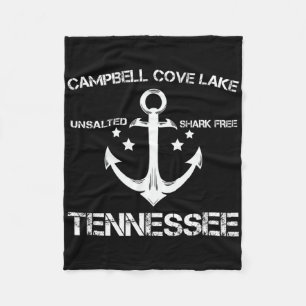 Campbell Cove Lake Tennessee Roligt Fiske Camping Fleecefilt
