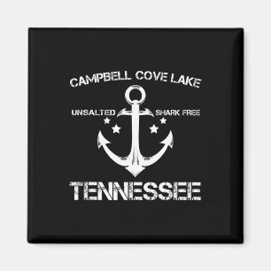 Campbell Cove Sjö Tennessee Funny Fishing Camping Magnet