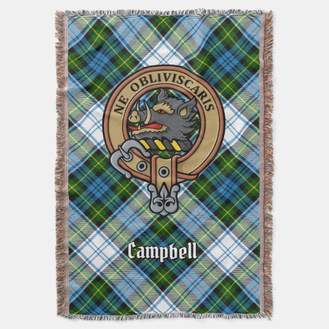 Campbell Crest över klänningsmönster Filt (Framsidan Vertikal)